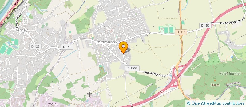 localisation de l'entreprise MONSIEUR BRUNO BLEIN  COMMUNAY