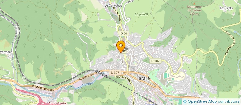 localisation de l'entreprise MONSIEUR BRUNO BLEIN  TARARE