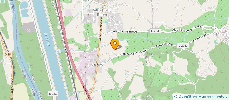 localisation de l'entreprise MONSIEUR BRUNO BLERVAQUE  SAULCE-SUR-RHONE