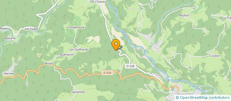 localisation de l'entreprise MONSIEUR BRUNO BLONDEAU  DESAIGNES