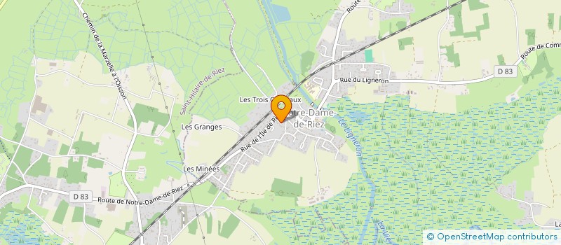localisation de l'entreprise MONSIEUR BRUNO BLUTEAU à NOTRE-DAME-DE-RIEZ