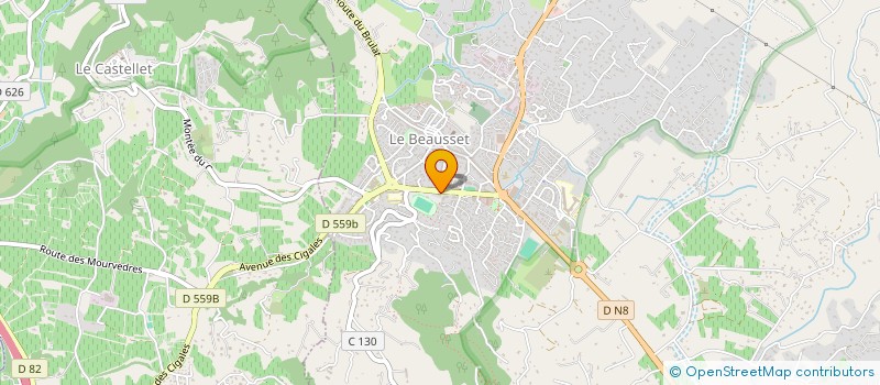 localisation de l'entreprise MONSIEUR BRUNO BOCH  LE BEAUSSET