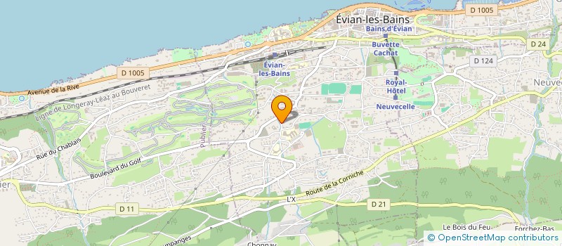 localisation de l'entreprise MONSIEUR BRUNO BOCHATON à EVIAN-LES-BAINS