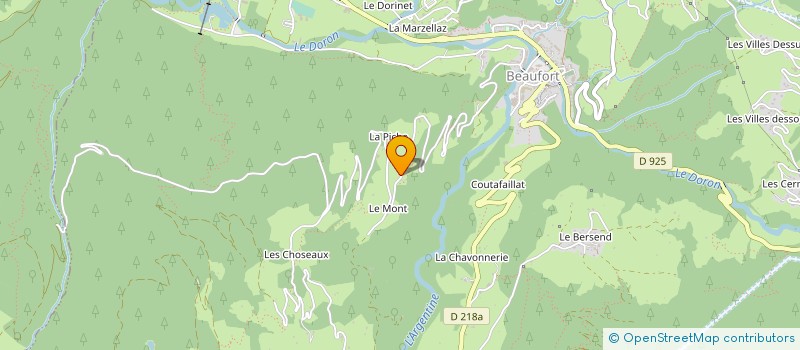 localisation de l'entreprise MONSIEUR BRUNO BOCHET à BEAUFORT