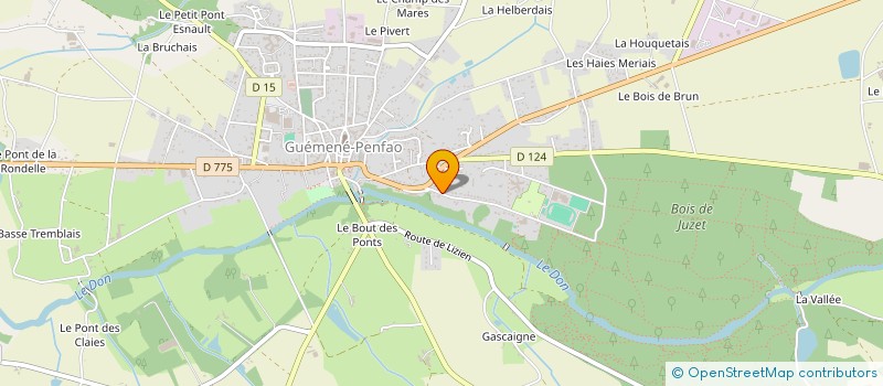 localisation de l'entreprise MONSIEUR BRUNO BOHEC  GUEMENE-PENFAO