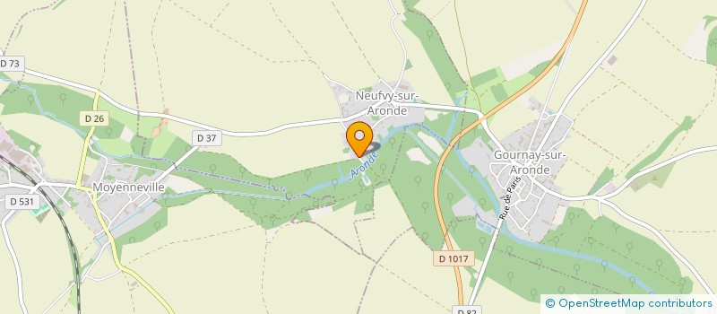 localisation de l'entreprise MONSIEUR BRUNO BOITEL  NEUFVY-SUR-ARONDE