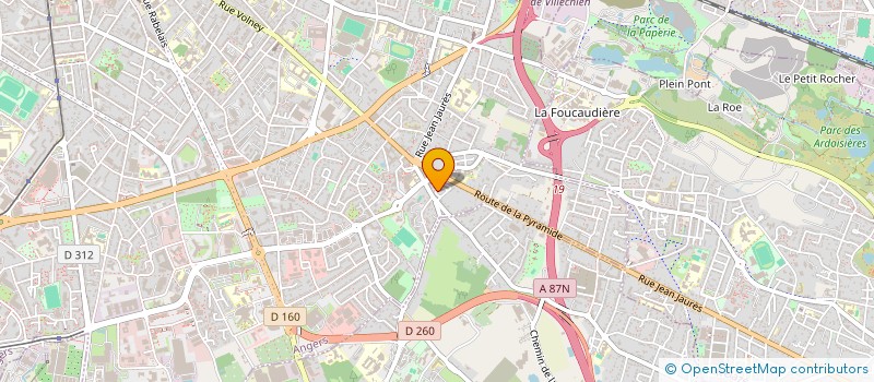 localisation de l'entreprise MONSIEUR BRUNO BOMPAS  ANGERS