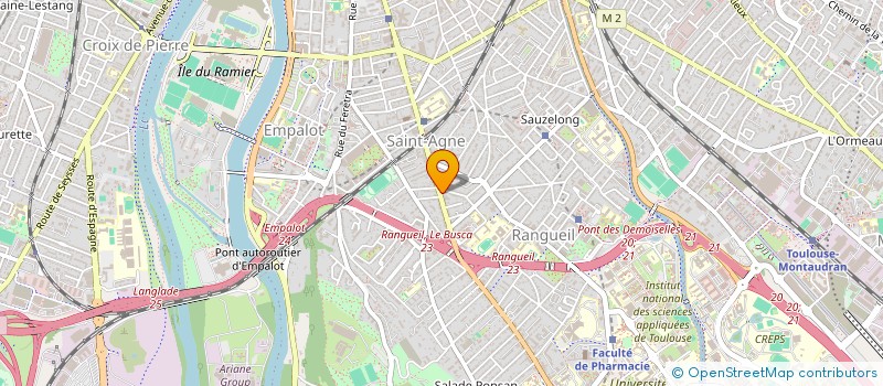 localisation de l'entreprise MONSIEUR BRUNO BONHOMME  TOULOUSE