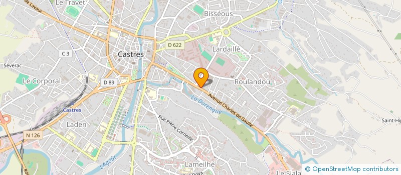 localisation de l'entreprise MONSIEUR BRUNO BONIN  CASTRES