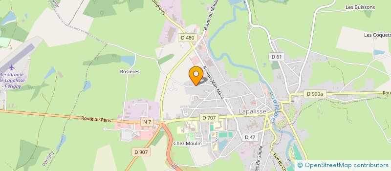 localisation de l'entreprise MONSIEUR BRUNO BONIN  LAPALISSE