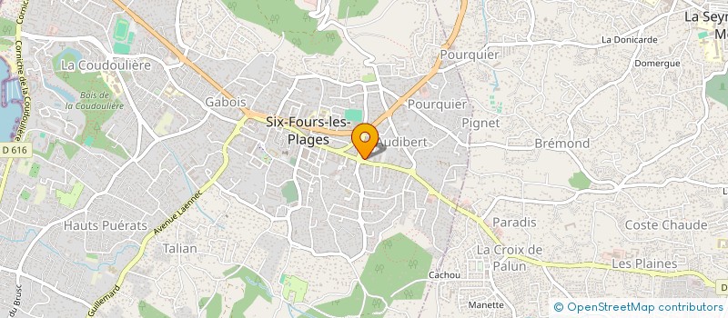 localisation de l'entreprise MONSIEUR BRUNO BONNAFOUX à SIX-FOURS-LES-PLAGES