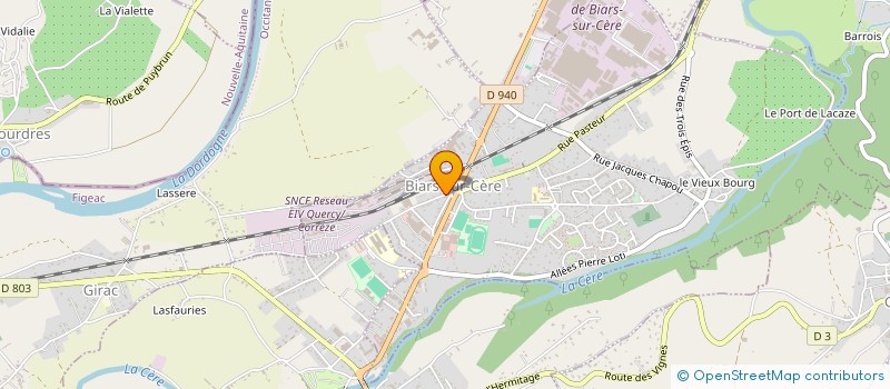 localisation de l'entreprise MONSIEUR BRUNO BONNARIC  BIARS-SUR-CERE