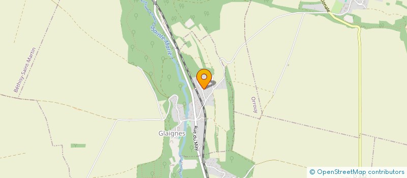 localisation de l'entreprise MONSIEUR BRUNO BONNEFOY  GLAIGNES