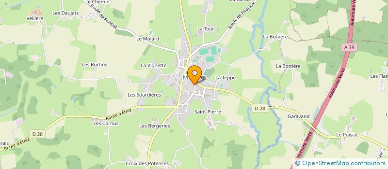 localisation de l'entreprise MONSIEUR BRUNO BONNET à MARBOZ