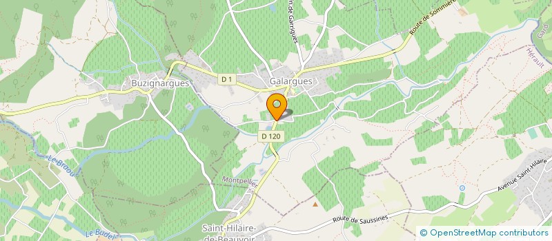 localisation de l'entreprise MONSIEUR BRUNO BONNEVIDE à GALARGUES
