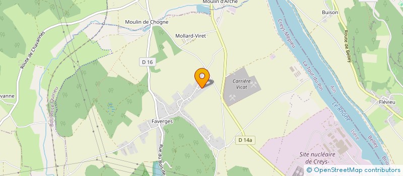 localisation de l'entreprise MONSIEUR BRUNO BORDEL  CREYS-MEPIEU