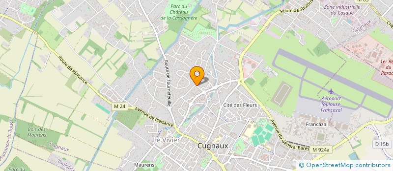 localisation de l'entreprise MONSIEUR BRUNO BORDIGNON  CUGNAUX