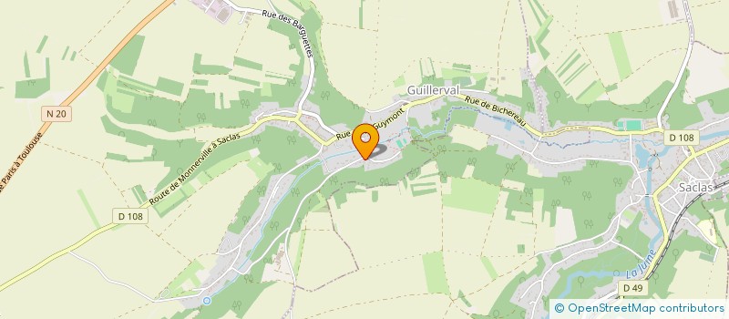 localisation de l'entreprise MONSIEUR BRUNO BORGES PINTO  GUILLERVAL