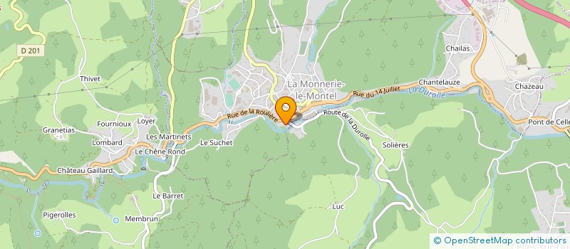 localisation de l'entreprise MONSIEUR BRUNO BOUARD  LA MONNERIE-LE-MONTEL