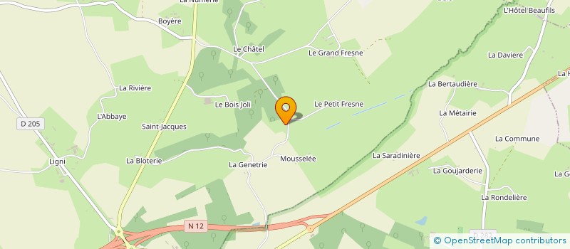 localisation de l'entreprise MONSIEUR BRUNO BOUCHER à SAINT-HILAIRE-LE-CHATEL