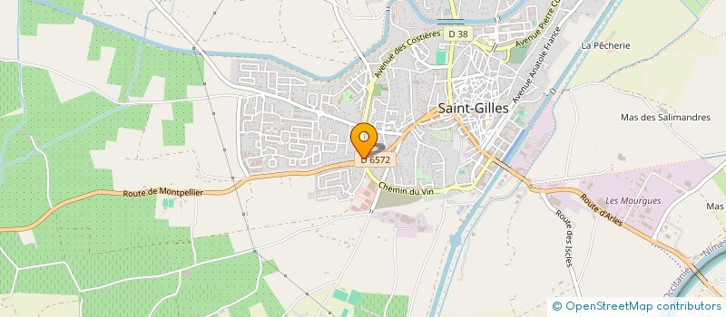 localisation de l'entreprise MONSIEUR BRUNO BOUCHET  SAINT-GILLES