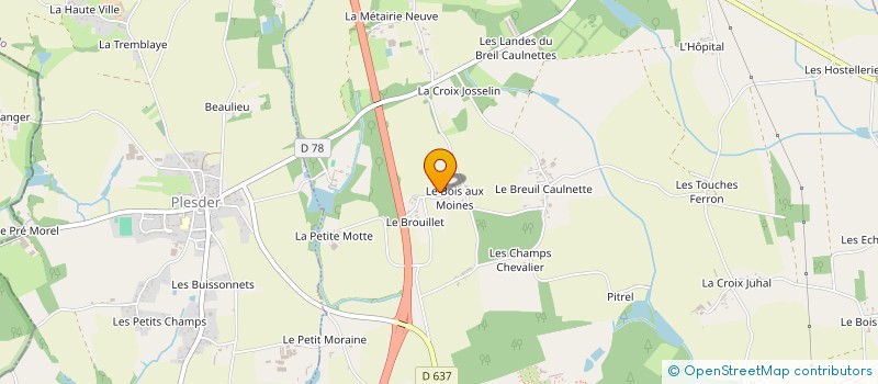 localisation de l'entreprise MONSIEUR BRUNO BOUILLET à PLEUGUENEUC