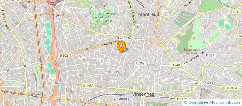 localisation de l'entreprise MONSIEUR BRUNO BOURDARIAS DEVOS à MONTREUIL