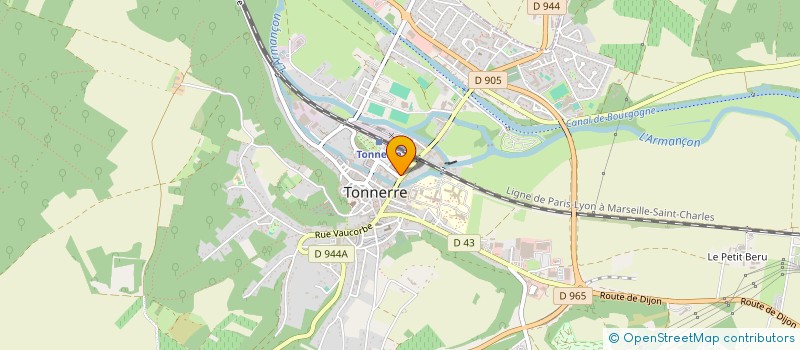 localisation de l'entreprise MONSIEUR BRUNO BOURDY  TONNERRE