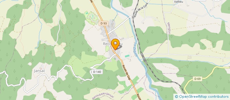 localisation de l'entreprise MONSIEUR BRUNO BOURGEOIS  RECOUBEAU-JANSAC