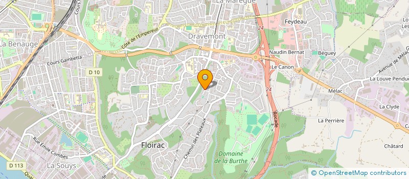 localisation de l'entreprise MONSIEUR BRUNO BOURGERON à FLOIRAC