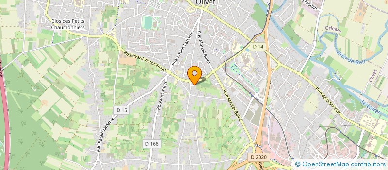 localisation de l'entreprise MONSIEUR BRUNO BOURGOIN à OLIVET