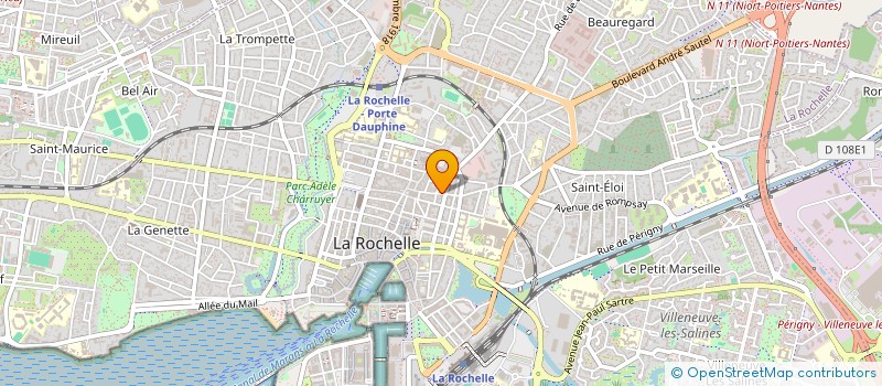 localisation de l'entreprise MONSIEUR BRUNO BOUTIER  LA ROCHELLE