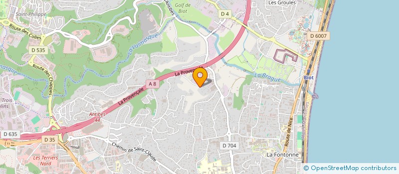 localisation de l'entreprise MONSIEUR BRUNO BOVAGNET à ANTIBES