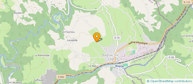 localisation de l'entreprise MONSIEUR BRUNO BRANDALAC  BAGNAC-SUR-CELE