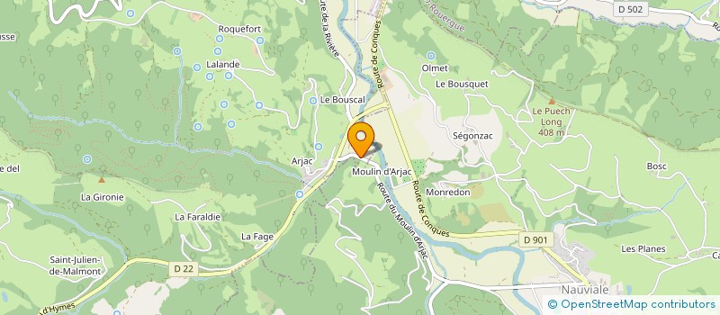 localisation de l'entreprise MONSIEUR BRUNO BREANT à CONQUES-EN-ROUERGUE