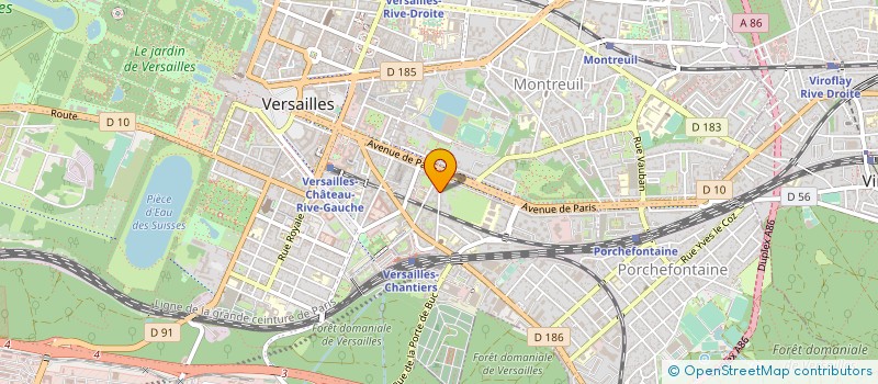 localisation de l'entreprise MONSIEUR BRUNO BRETON à VERSAILLES