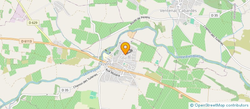 localisation de l'entreprise MONSIEUR BRUNO BRIAND  PEZENS