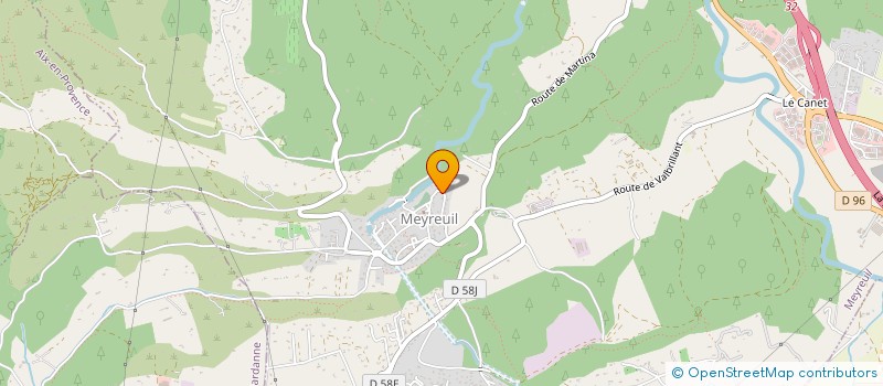 localisation de l'entreprise MONSIEUR BRUNO BRICE  MEYREUIL