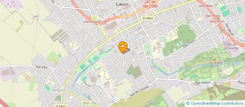 localisation de l'entreprise MONSIEUR BRUNO BRIL  LIEVIN