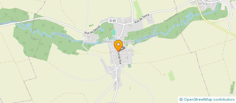 localisation de l'entreprise MONSIEUR BRUNO BRIOU  MONCHY-LAGACHE