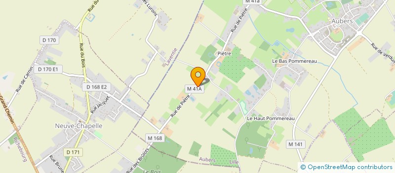 localisation de l'entreprise MONSIEUR BRUNO BRISSART à AUBERS