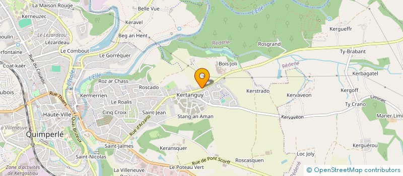localisation de l'entreprise MONSIEUR BRUNO BROUILLARD  QUIMPERLE