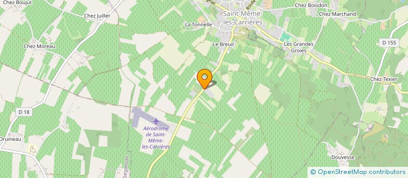 localisation de l'entreprise MONSIEUR BRUNO BRUNETEAU à SAINT-MEME-LES-CARRIERES