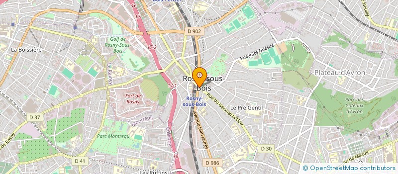 localisation de l'entreprise MONSIEUR BRUNO BRUNNER à ROSNY-SOUS-BOIS