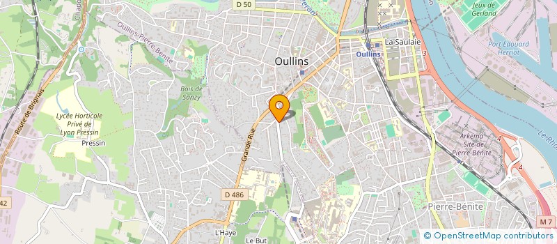 localisation de l'entreprise MONSIEUR BRUNO BRUNO MANUEL DE JESUS FERREIRA  OULLINS-PIERRE-BENITE