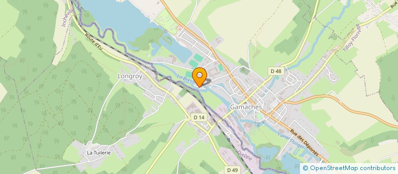 localisation de l'entreprise MONSIEUR BRUNO BUIGNET  GAMACHES