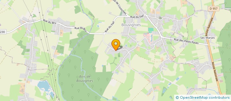 localisation de l'entreprise MONSIEUR BRUNO BUIRON  BOUVIGNIES