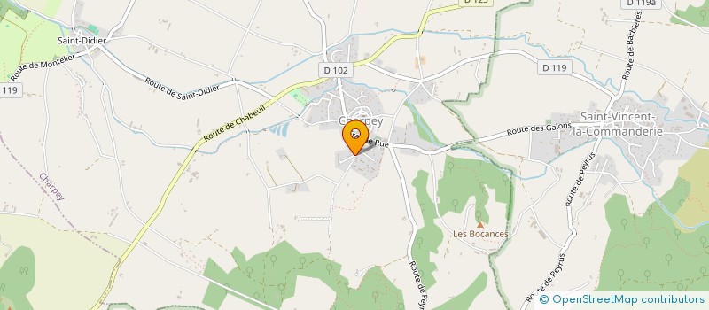 localisation de l'entreprise MONSIEUR BRUNO BUISSON  CHARPEY