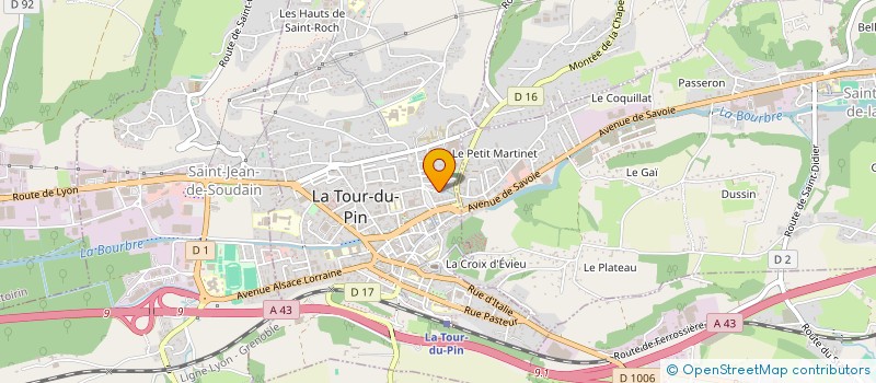 localisation de l'entreprise MONSIEUR BRUNO BULLION  LA TOUR-DU-PIN