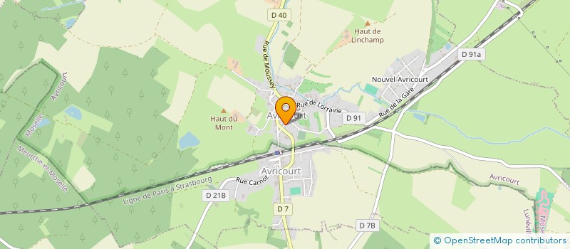 localisation de l'entreprise MONSIEUR BRUNO BURCK  AVRICOURT